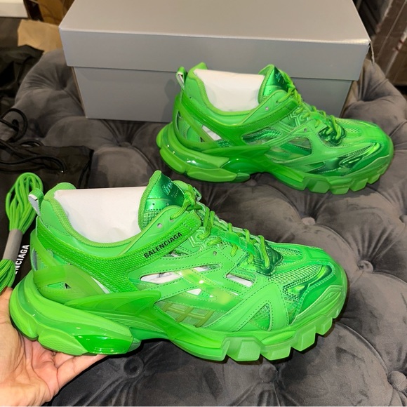 Balenciaga Other - New Size 43 Balenciaga Track 2 Open Sneakers Green